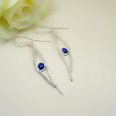 Silver earrings - Lapis Lazuli