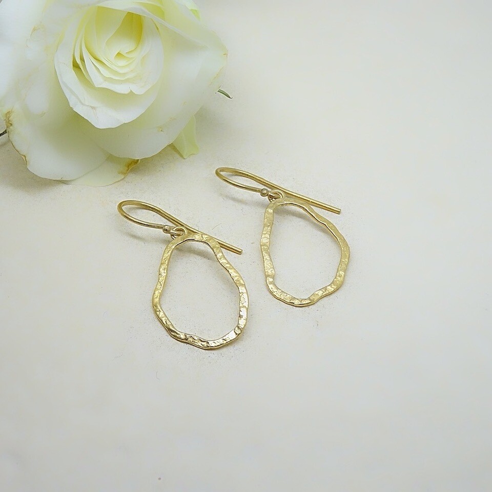 Silver gold plated earrings
