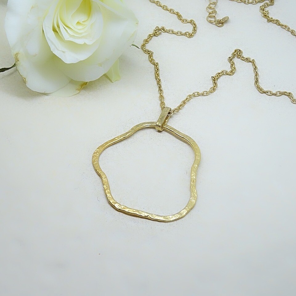 Gold plated silver pendant