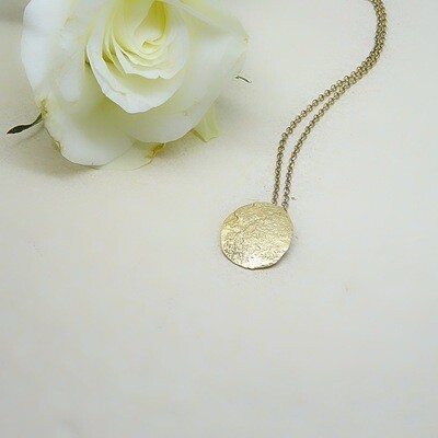 Gold plated silver pendant