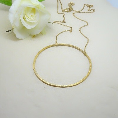 Gold plated silver pendant