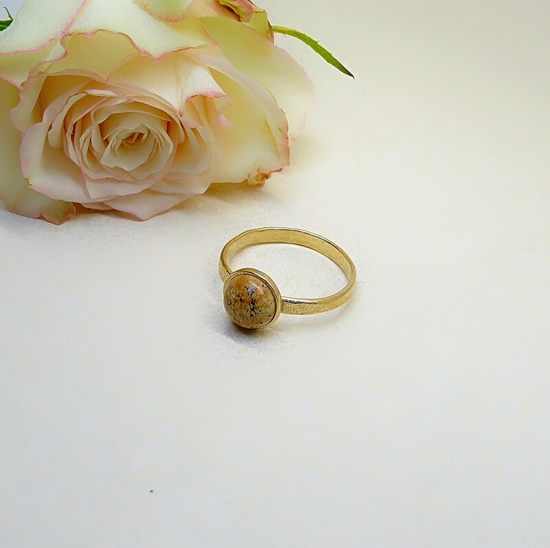 Silver ring - Jasper