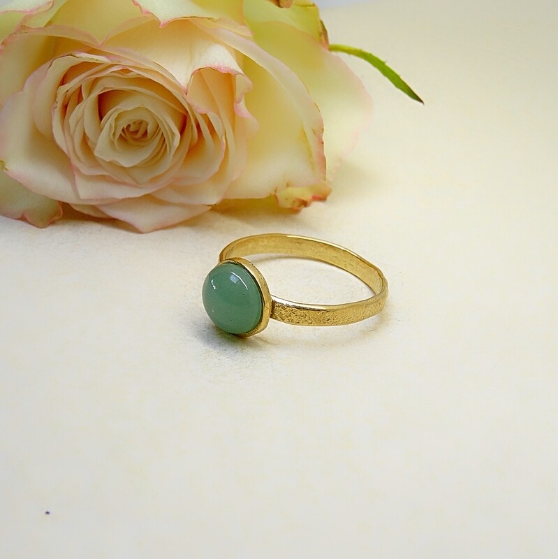 Silver ring - Aventurine