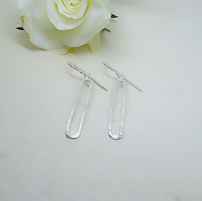 Silver earrings