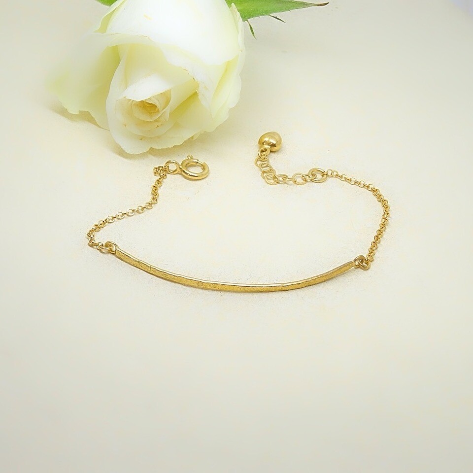 Gold plated silver bracelet