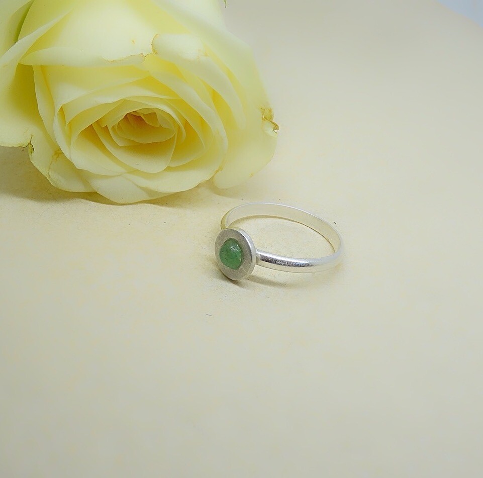 Silver ring - Aventurine