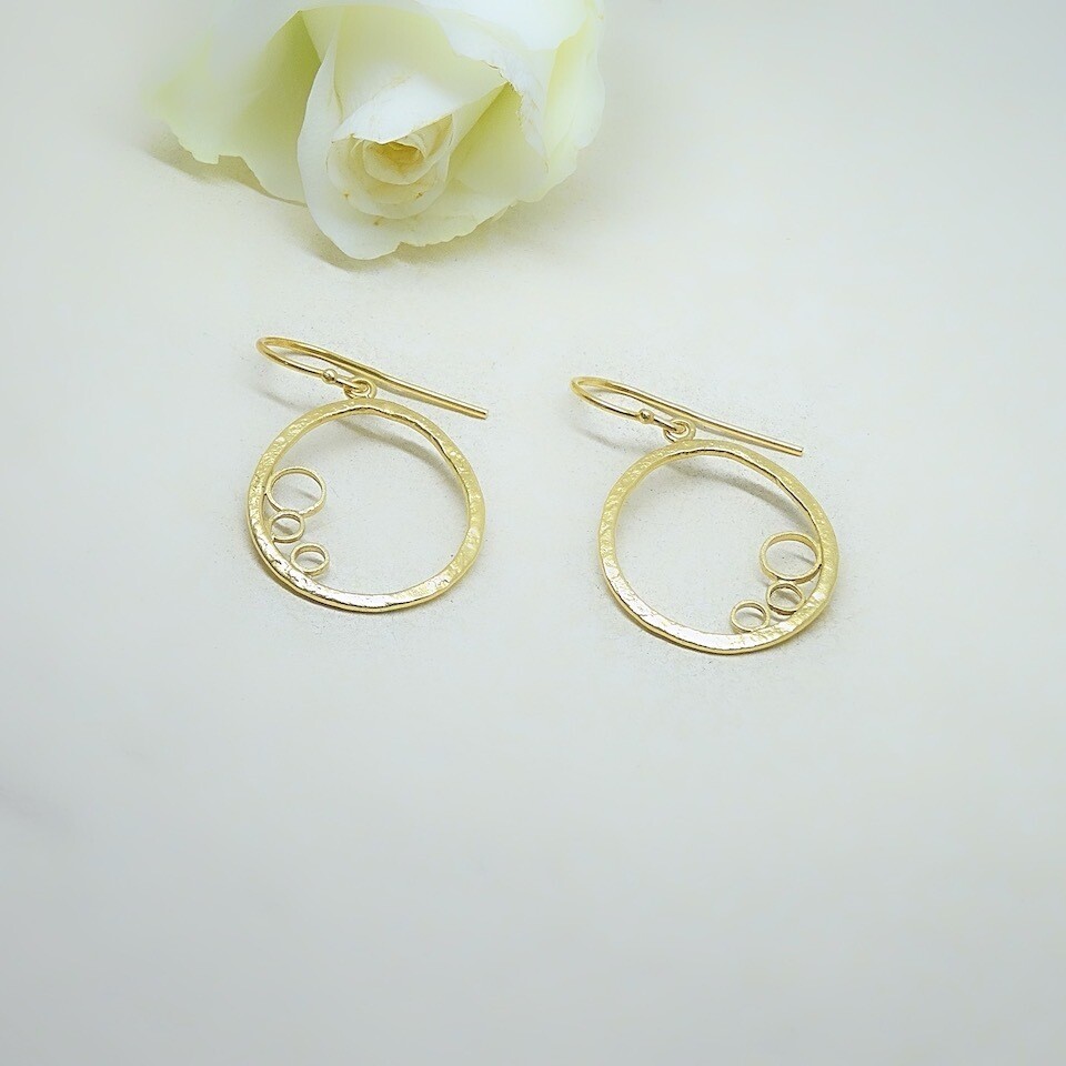 Gold plated earrings