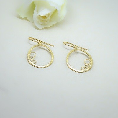 Gold plated earrings