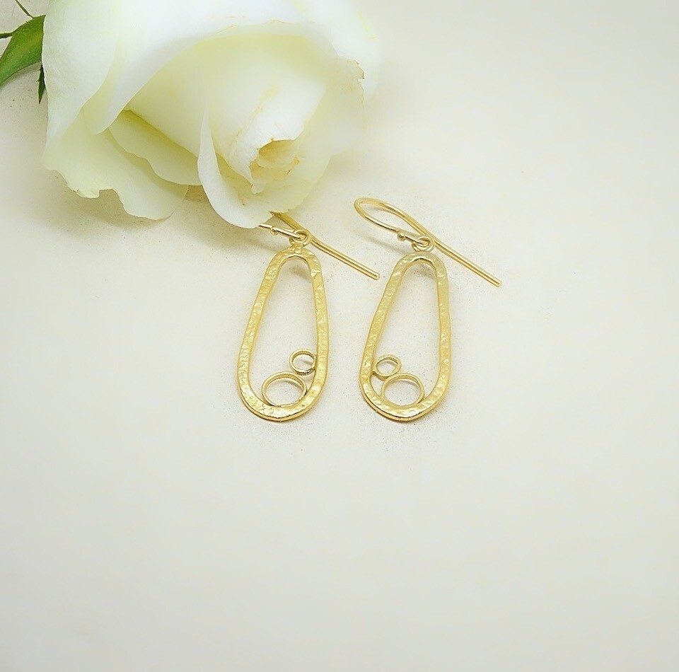 Gold plated earrings