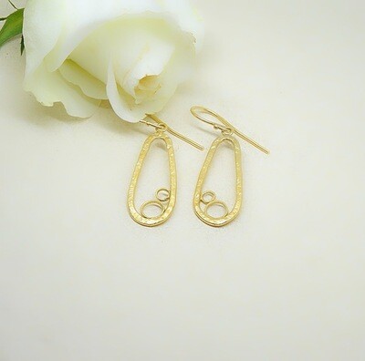 Gold plated earrings