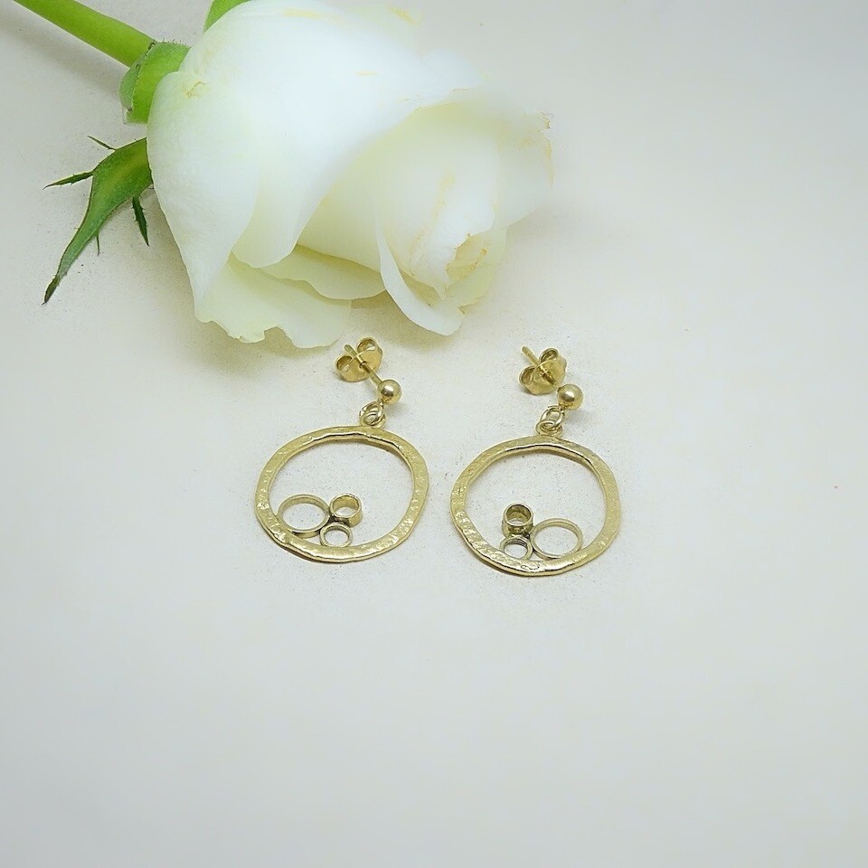 Gold plated earrings