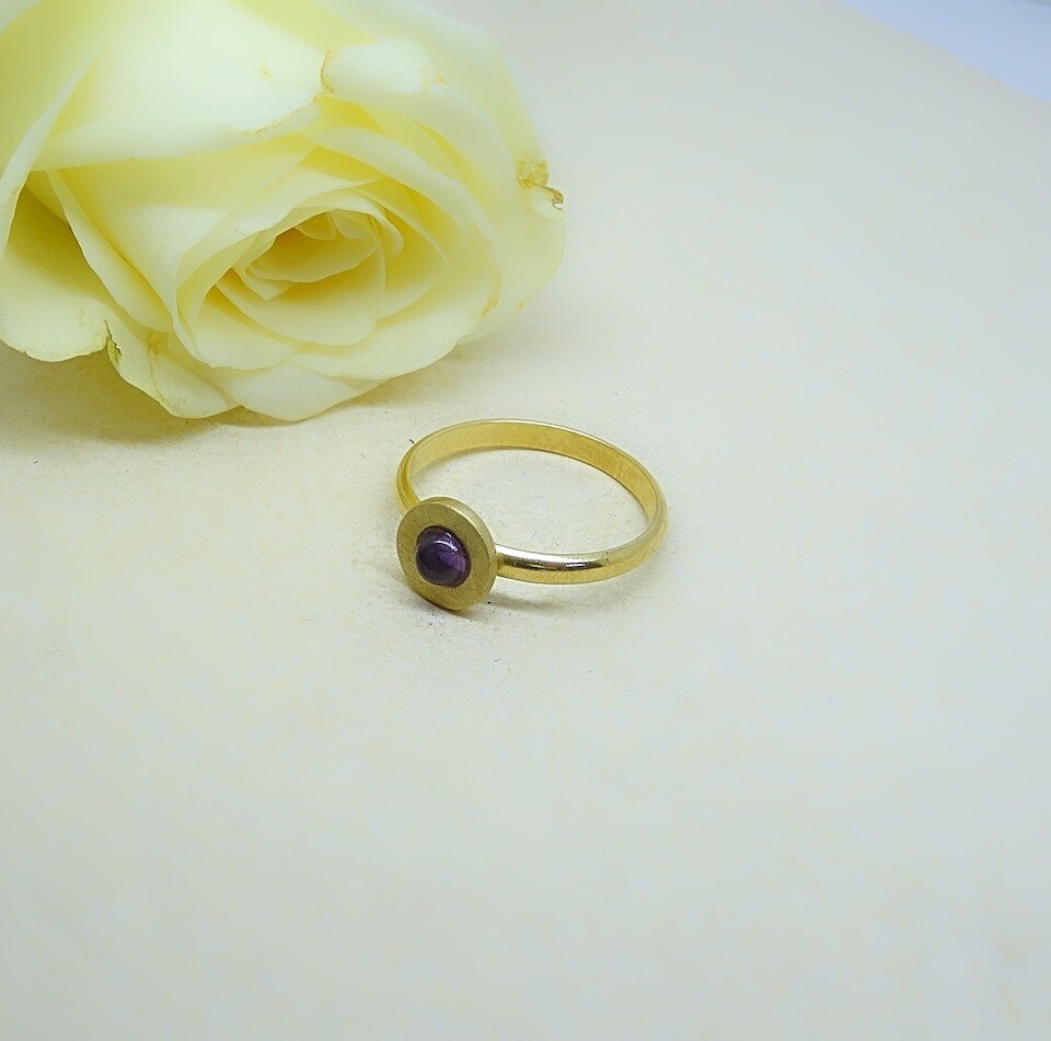 Silver ring - Amethyst