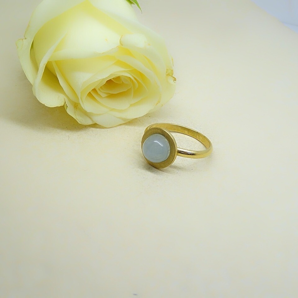 Silver ring - Aquamarine