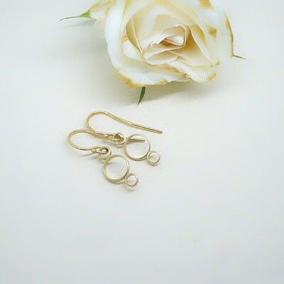 Gold plated earrings