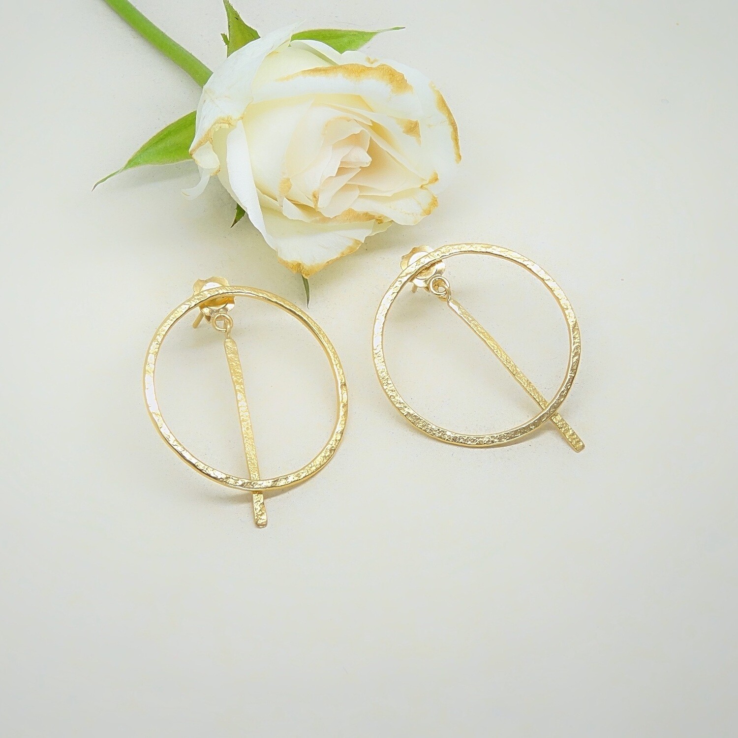 Gold plated earrings
