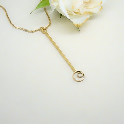 Gold plated pendant