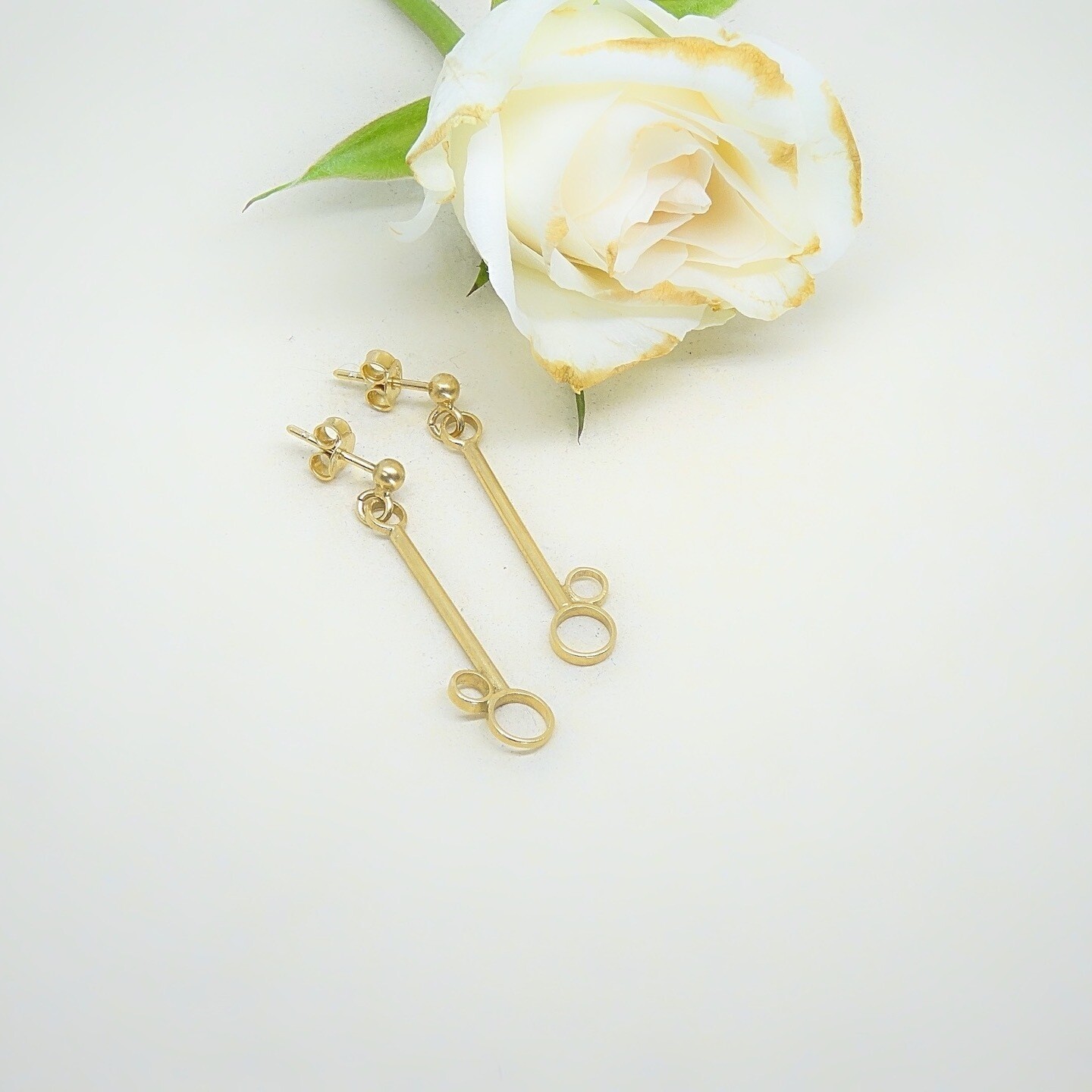 Gold plated earrings