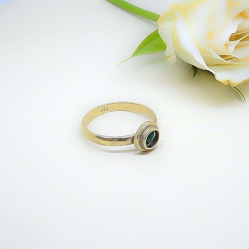 Vergulde ring - Emerald - Harry tiLLEY Juwelen