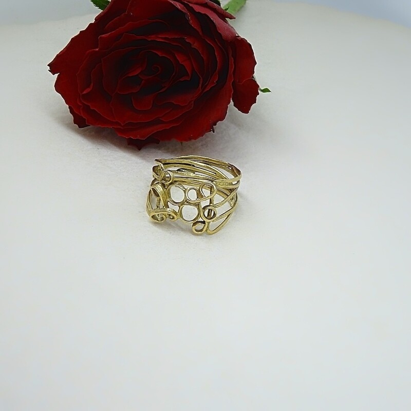 Verguld zilveren ring - La Vie En Rose - Harry TiLLEY juwelen