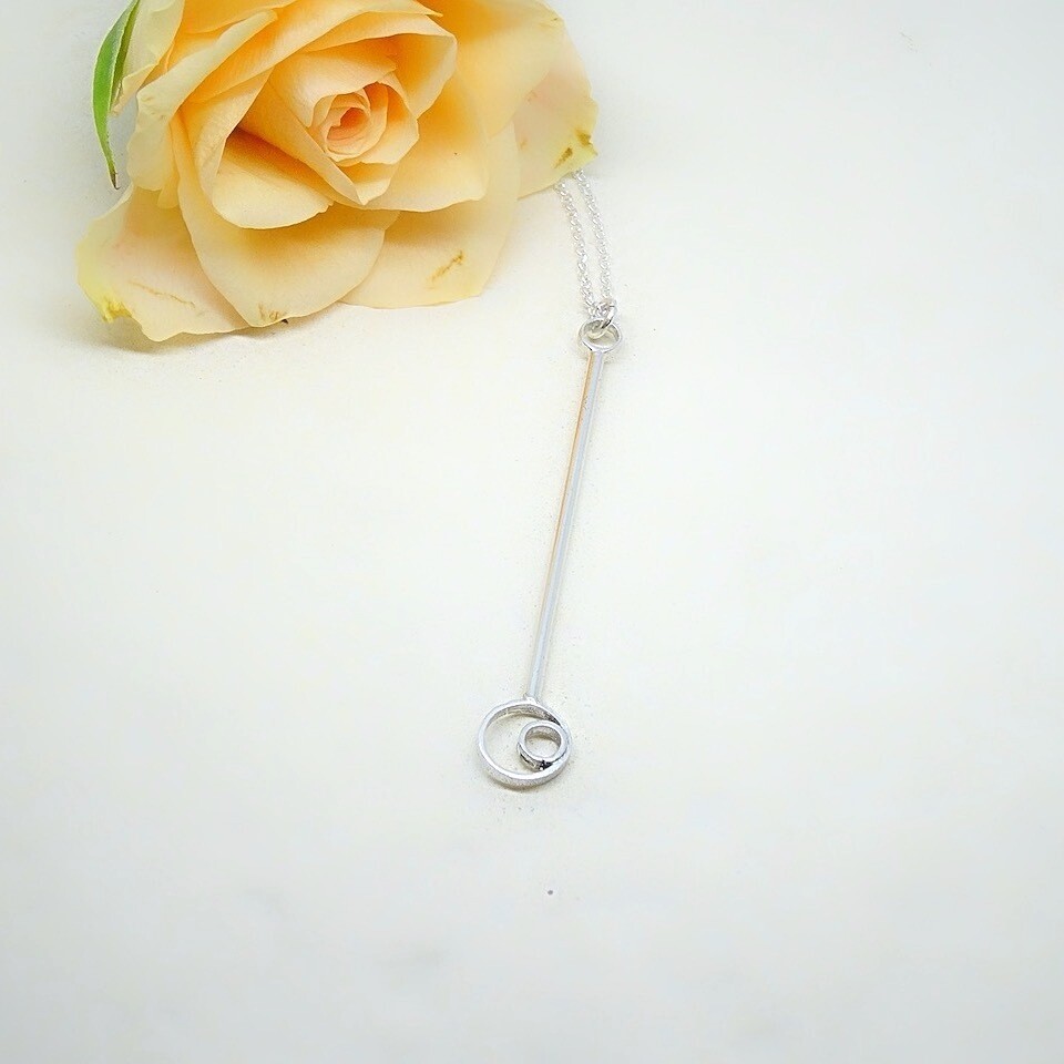 Zilveren hanger met cirkel - Harry TiLLEY Juwelen