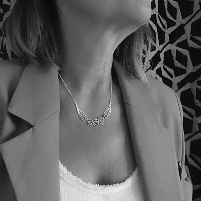 Zilveren ketting met roosjes - La Vie En Rose - Harry TiLLEY Juwelen