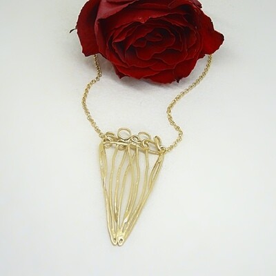 Zilveren ketting met roosjes - La Vie En Rose - 18K verguld zilver - Harry TiLLEY Juwelen