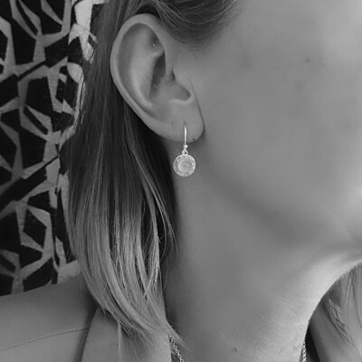 Silver earrings - Aquamarine