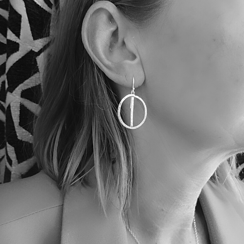 Silver earrings