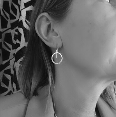 Silver earrings