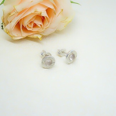 Silver earrings - Carnelian