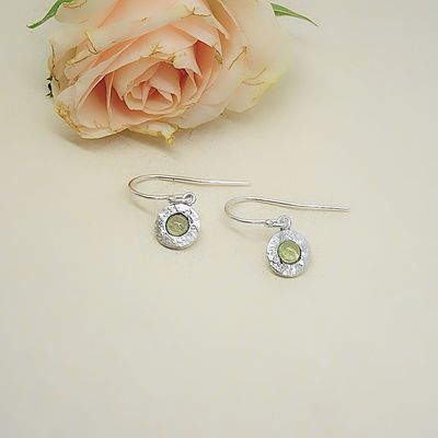 Silver earrings - Peridot