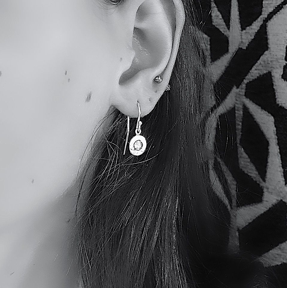 Silver earrings - Peridot