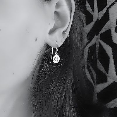 Silver earrings - Peridot