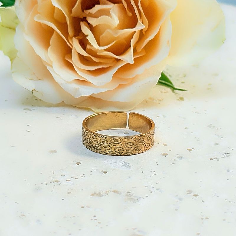 Gold plated ring