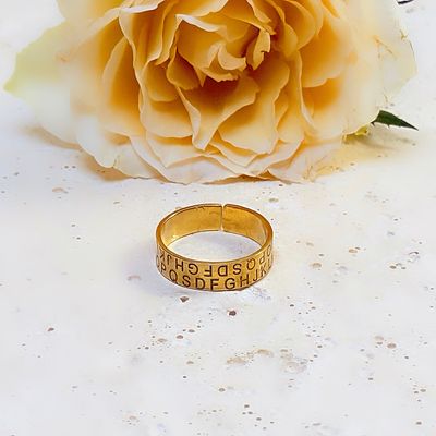 Gold plated ring