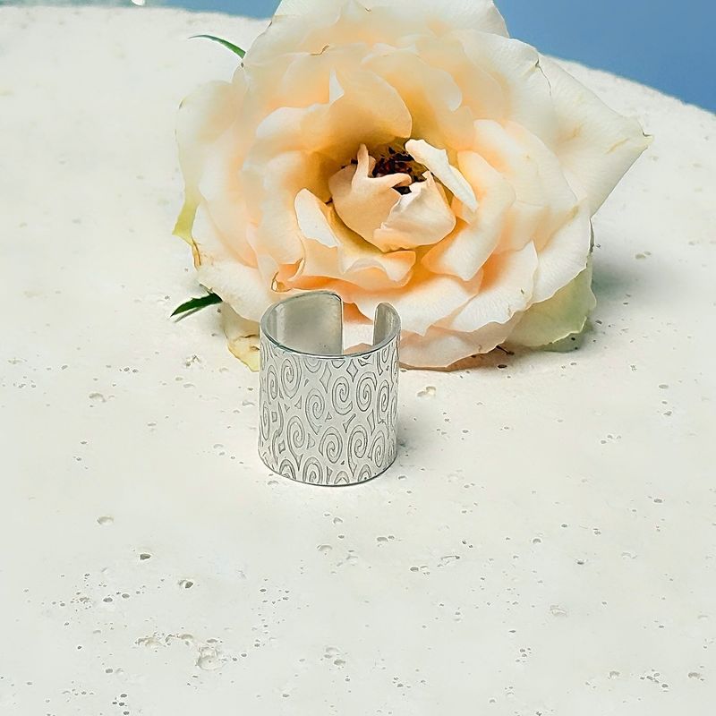 Silver ring - Curls