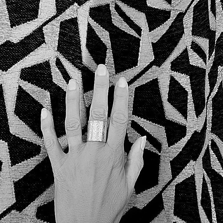 Silver ring - Curls