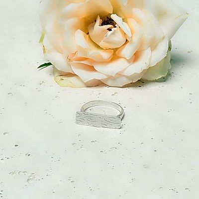 Silver ring - Curls