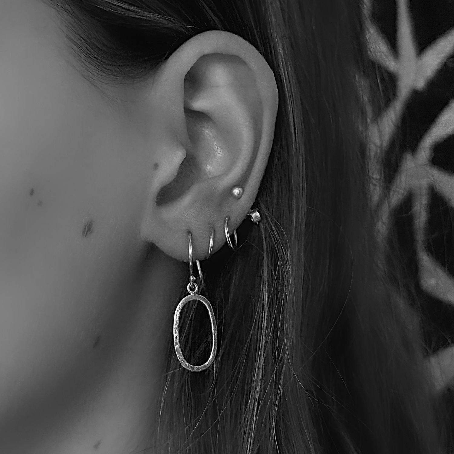 Gold plated silver earrings