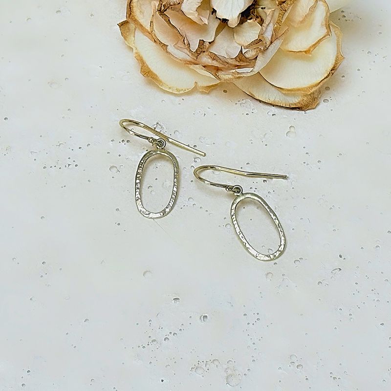 Gold plated silver earrings