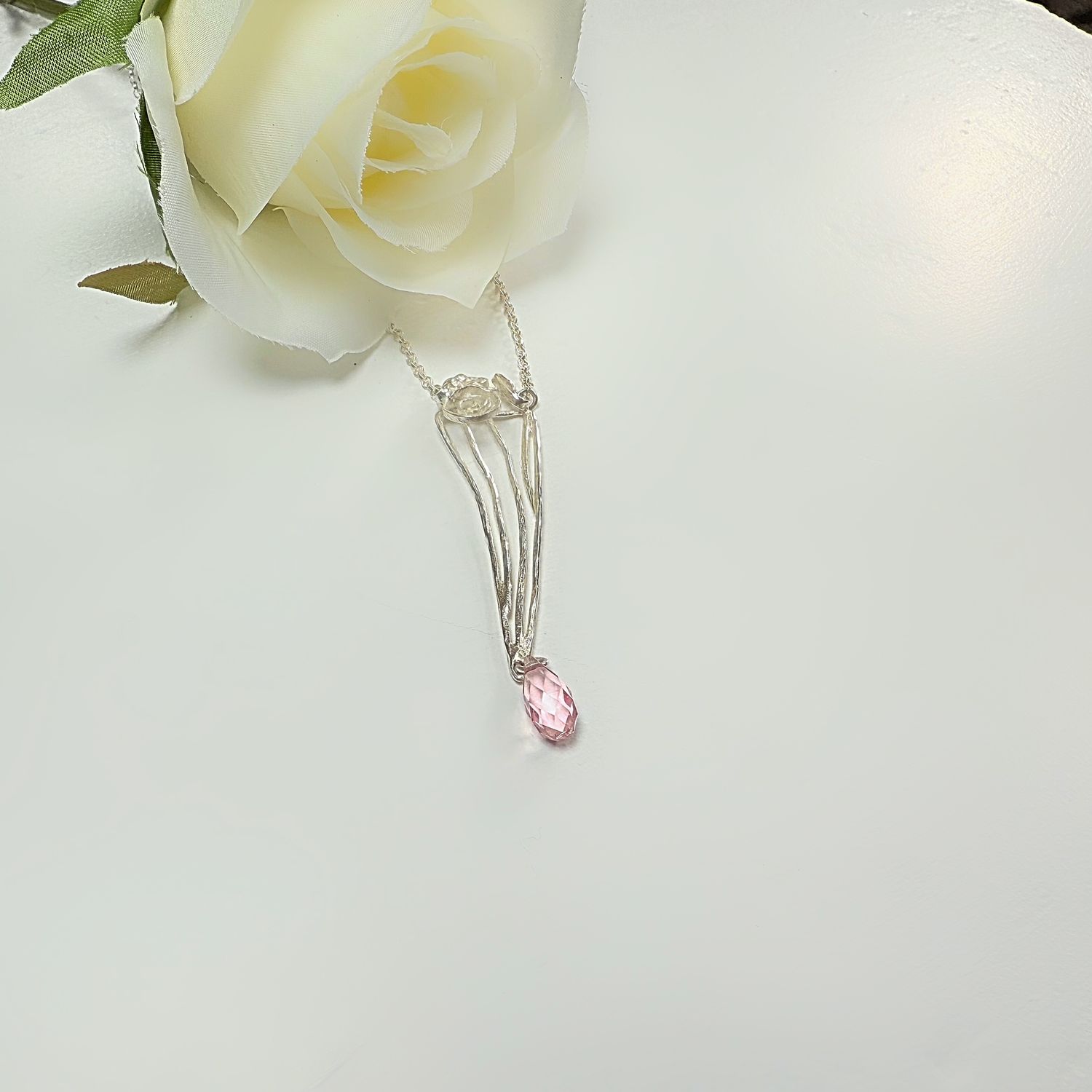 Silver necklace - Swarovski