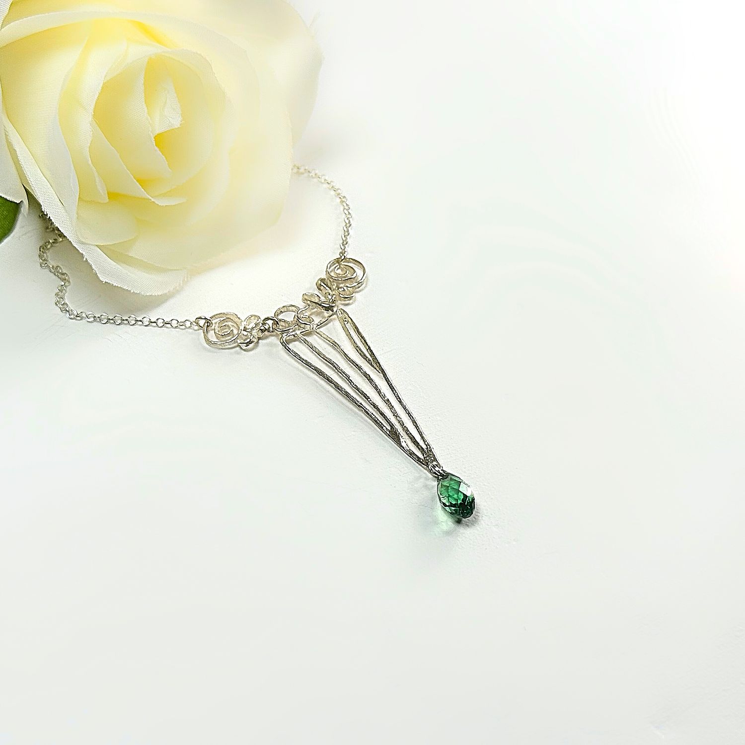 Silver necklace - Swarovski