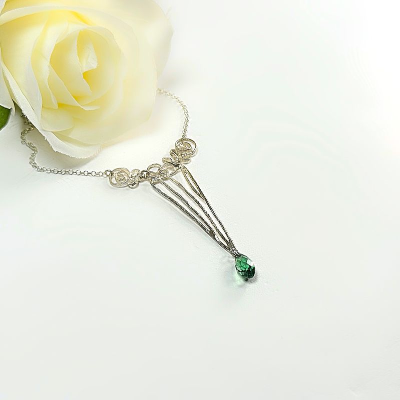 Silver necklace - Swarovski