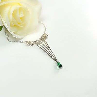 Silver necklace - Swarovski
