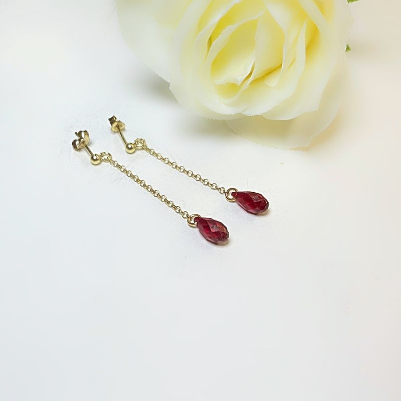 Gold plated ear studs - Swarovski