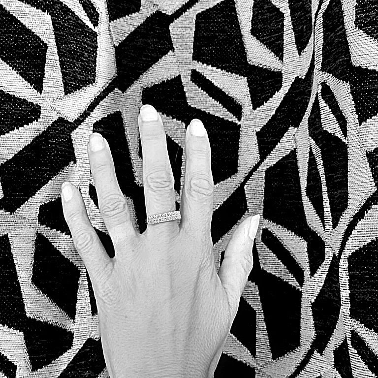 Silver ring - Alphabet