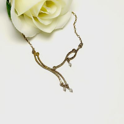 Necklace in 18k gold-plated silver - Swarovski