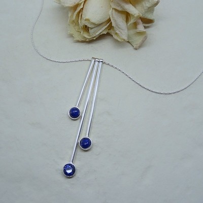 Silver pendant - Lapis Lazuli stones Silver pendant - Lapis Lazuli stones