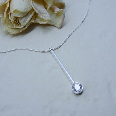 Silver pendant - Crystal Zirconia stones Silver pendant - Crystal Zirconia stones