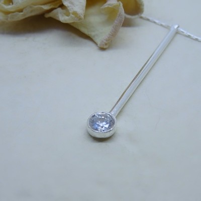 Silver pendant - Crystal Zirconia stones Silver pendant - Crystal Zirconia stones
